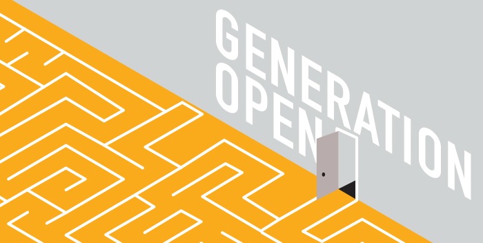 Generation Open is the theme for Open Access Week 2014. Illustration by Michael Parillas.