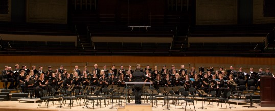 Rob Curtis Conducting The U Ofa Concert Choir And The Madrigal Singers, The Company Of Heaven: Britten At 100, November 17, 2013. Winspear Centre. Photo By Ryan Whitefield.